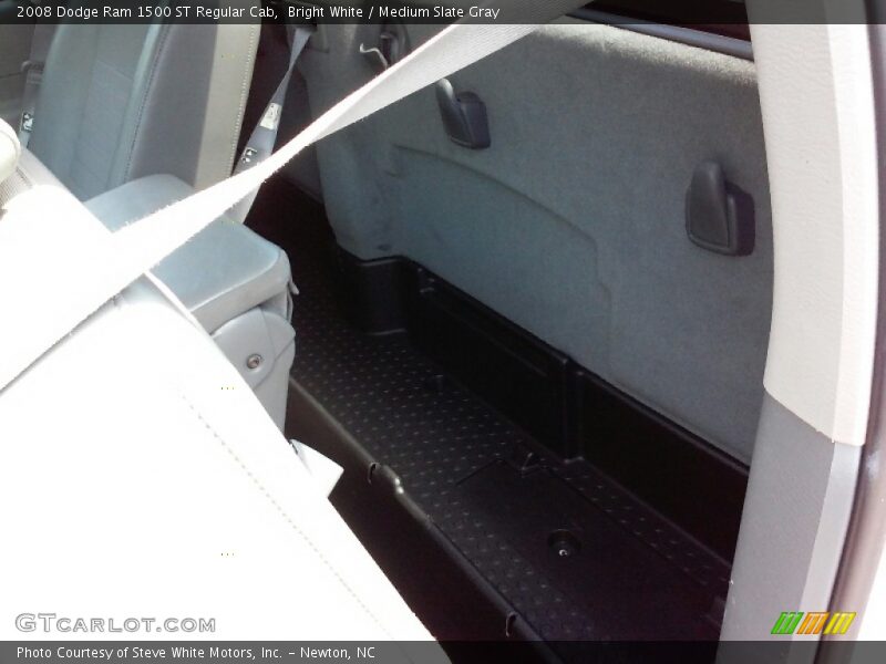 Bright White / Medium Slate Gray 2008 Dodge Ram 1500 ST Regular Cab