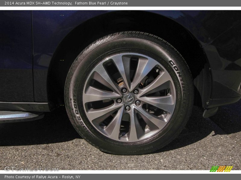 Fathom Blue Pearl / Graystone 2014 Acura MDX SH-AWD Technology