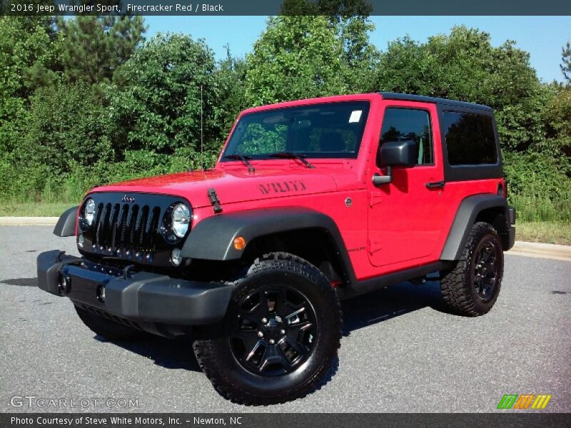 Firecracker Red / Black 2016 Jeep Wrangler Sport