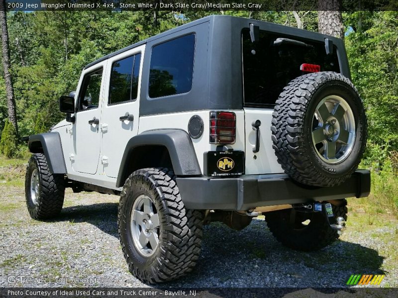 Stone White / Dark Slate Gray/Medium Slate Gray 2009 Jeep Wrangler Unlimited X 4x4