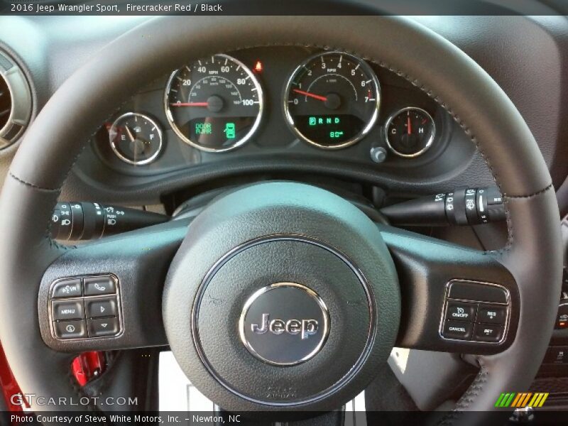 Firecracker Red / Black 2016 Jeep Wrangler Sport