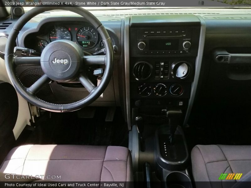 Stone White / Dark Slate Gray/Medium Slate Gray 2009 Jeep Wrangler Unlimited X 4x4