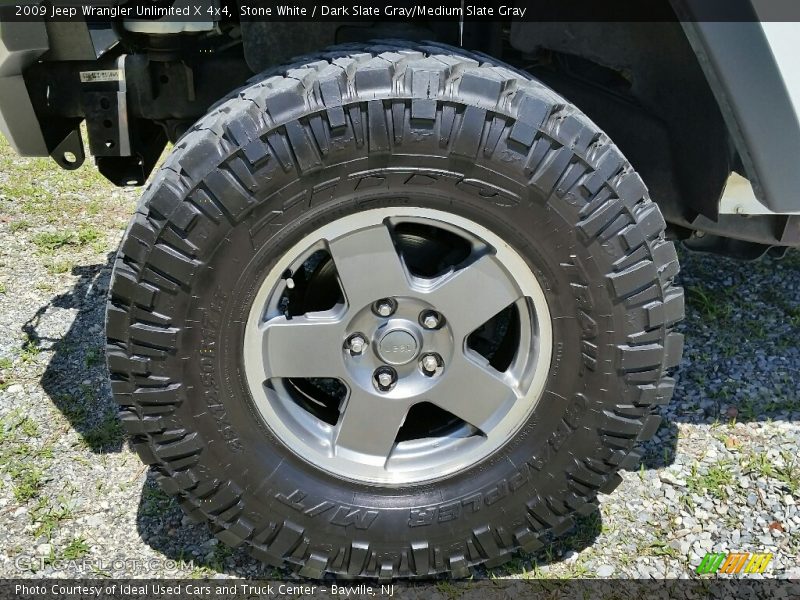 Stone White / Dark Slate Gray/Medium Slate Gray 2009 Jeep Wrangler Unlimited X 4x4