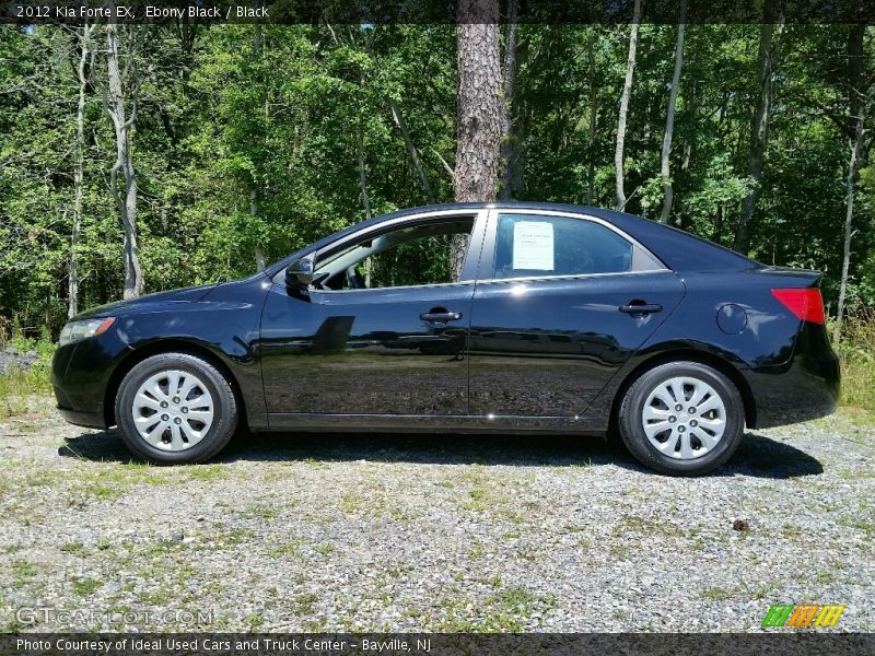 Ebony Black / Black 2012 Kia Forte EX