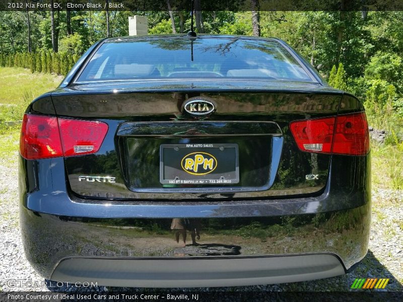 Ebony Black / Black 2012 Kia Forte EX