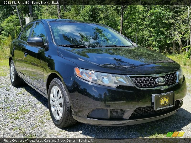 Ebony Black / Black 2012 Kia Forte EX