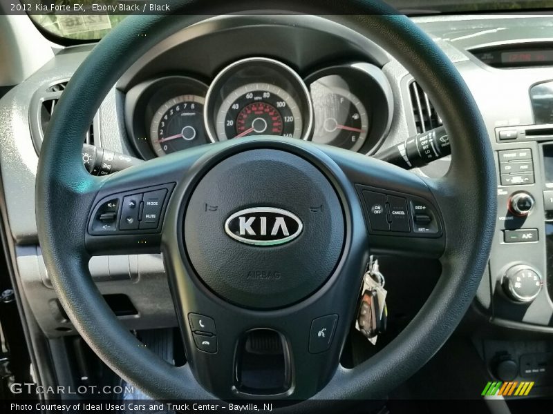 Ebony Black / Black 2012 Kia Forte EX