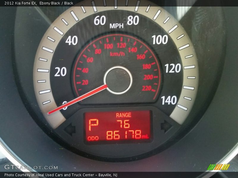 Ebony Black / Black 2012 Kia Forte EX