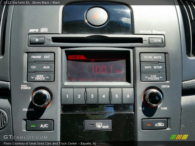 Ebony Black / Black 2012 Kia Forte EX