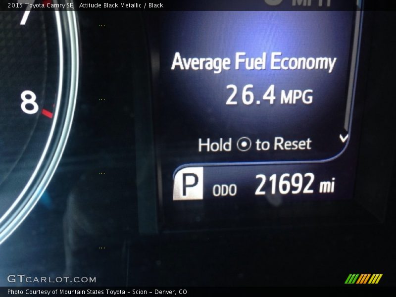 Attitude Black Metallic / Black 2015 Toyota Camry SE