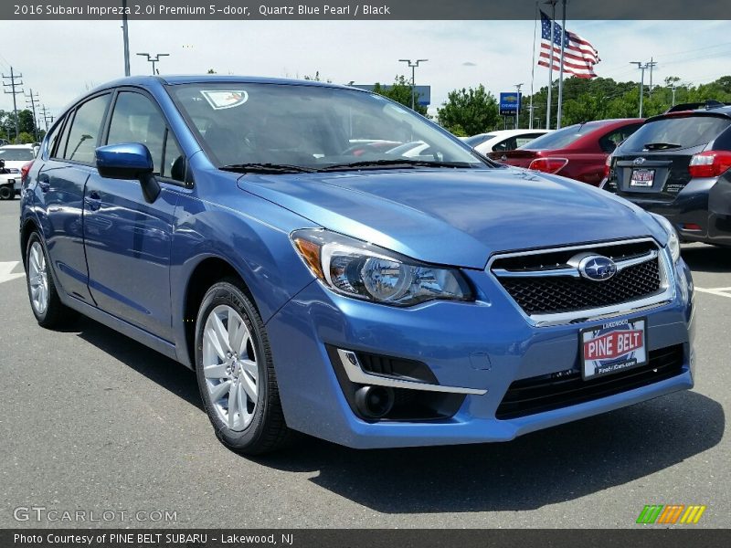 Quartz Blue Pearl / Black 2016 Subaru Impreza 2.0i Premium 5-door