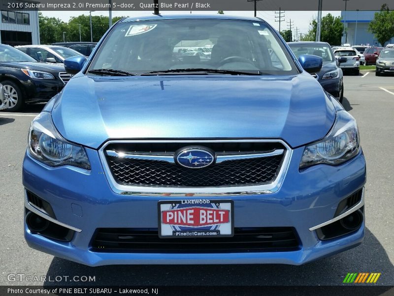 Quartz Blue Pearl / Black 2016 Subaru Impreza 2.0i Premium 5-door