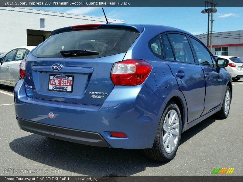 Quartz Blue Pearl / Black 2016 Subaru Impreza 2.0i Premium 5-door