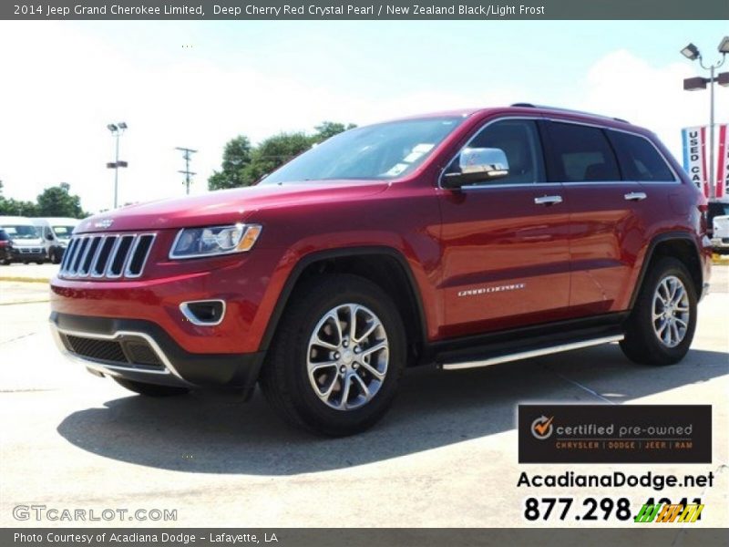 Deep Cherry Red Crystal Pearl / New Zealand Black/Light Frost 2014 Jeep Grand Cherokee Limited