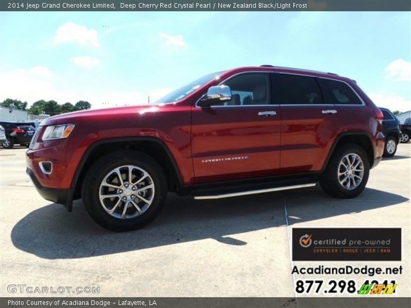 Deep Cherry Red Crystal Pearl / New Zealand Black/Light Frost 2014 Jeep Grand Cherokee Limited