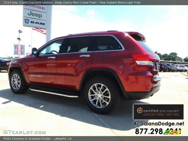 Deep Cherry Red Crystal Pearl / New Zealand Black/Light Frost 2014 Jeep Grand Cherokee Limited