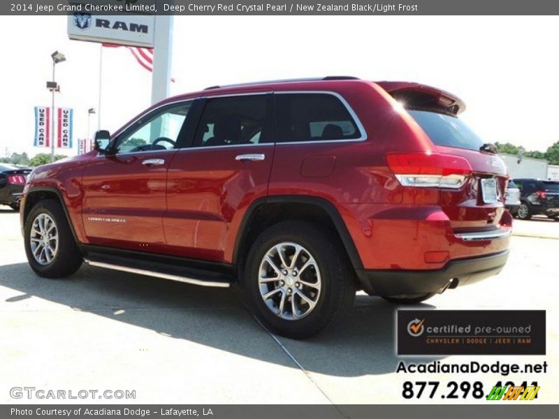 Deep Cherry Red Crystal Pearl / New Zealand Black/Light Frost 2014 Jeep Grand Cherokee Limited
