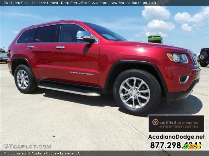 Deep Cherry Red Crystal Pearl / New Zealand Black/Light Frost 2014 Jeep Grand Cherokee Limited