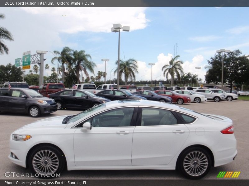Oxford White / Dune 2016 Ford Fusion Titanium