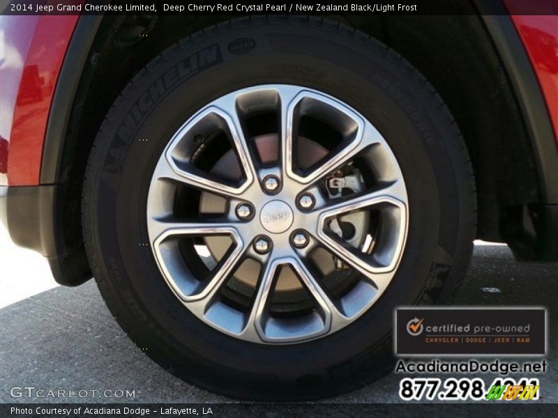 Deep Cherry Red Crystal Pearl / New Zealand Black/Light Frost 2014 Jeep Grand Cherokee Limited