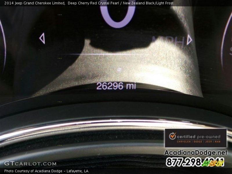 Deep Cherry Red Crystal Pearl / New Zealand Black/Light Frost 2014 Jeep Grand Cherokee Limited