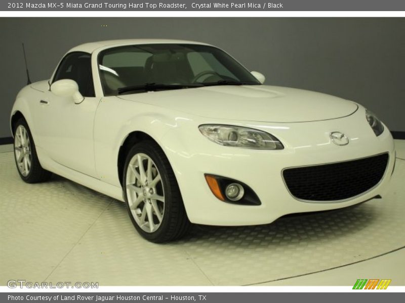 Crystal White Pearl Mica / Black 2012 Mazda MX-5 Miata Grand Touring Hard Top Roadster