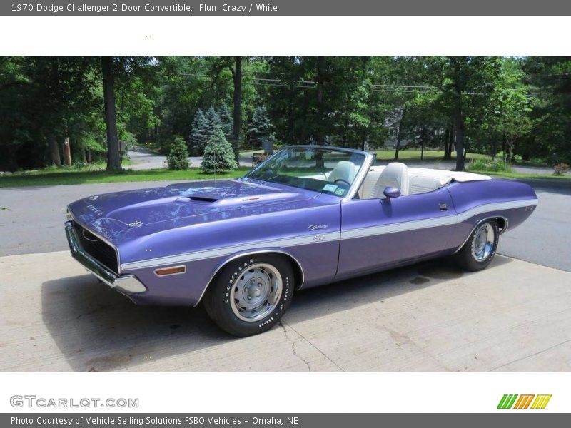 Front 3/4 View of 1970 Challenger 2 Door Convertible