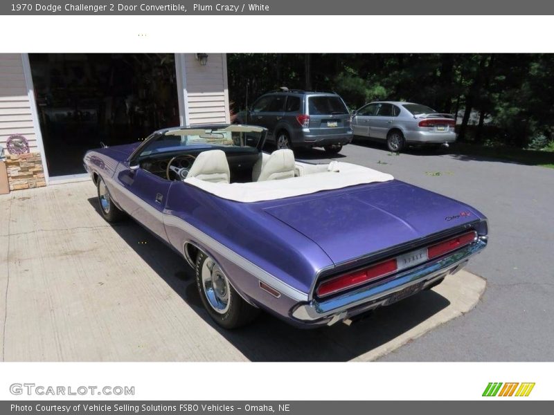 Plum Crazy / White 1970 Dodge Challenger 2 Door Convertible