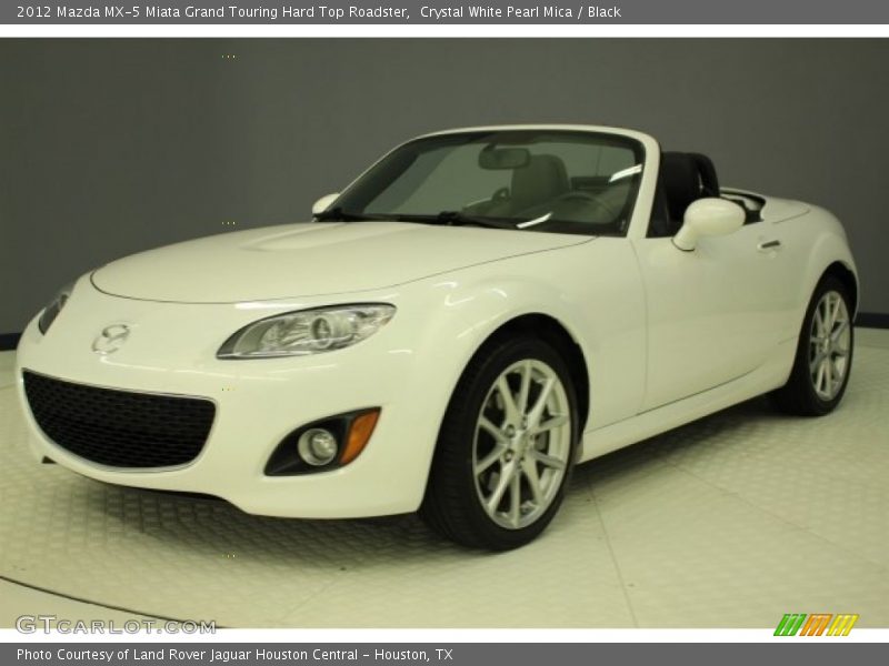 Crystal White Pearl Mica / Black 2012 Mazda MX-5 Miata Grand Touring Hard Top Roadster