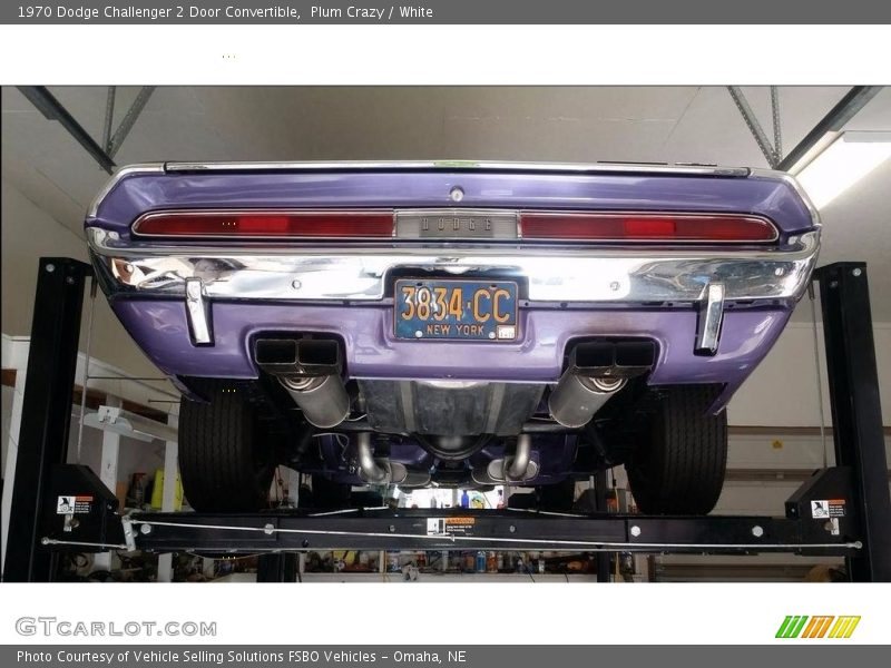 Plum Crazy / White 1970 Dodge Challenger 2 Door Convertible