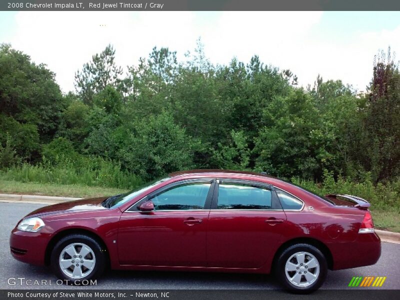 Red Jewel Tintcoat / Gray 2008 Chevrolet Impala LT