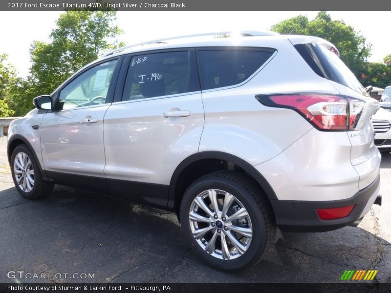 Ingot Silver / Charcoal Black 2017 Ford Escape Titanium 4WD