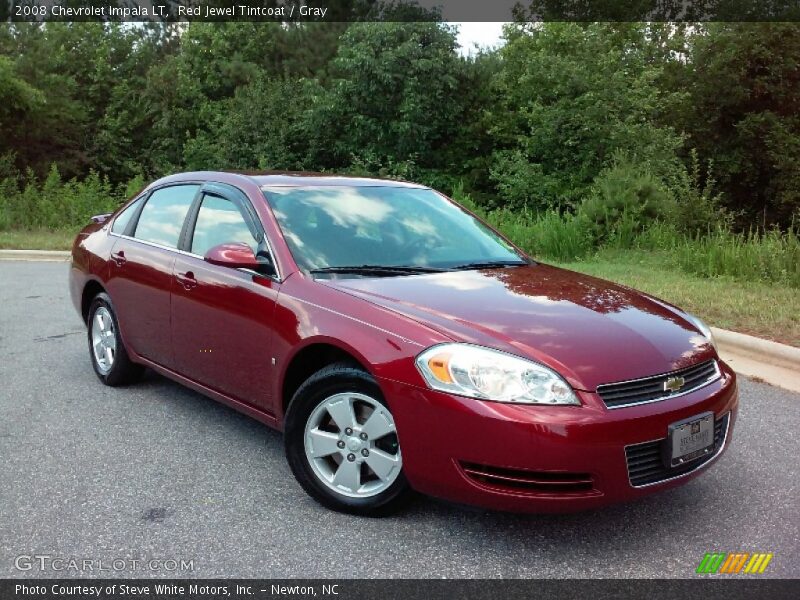 Red Jewel Tintcoat / Gray 2008 Chevrolet Impala LT