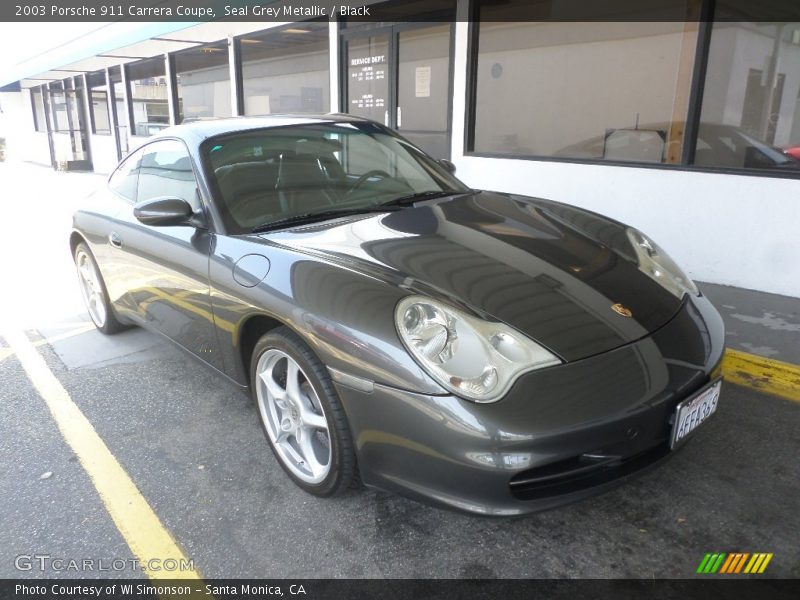 Seal Grey Metallic / Black 2003 Porsche 911 Carrera Coupe