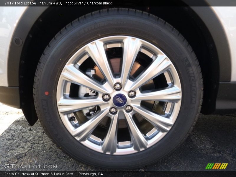 Ingot Silver / Charcoal Black 2017 Ford Escape Titanium 4WD