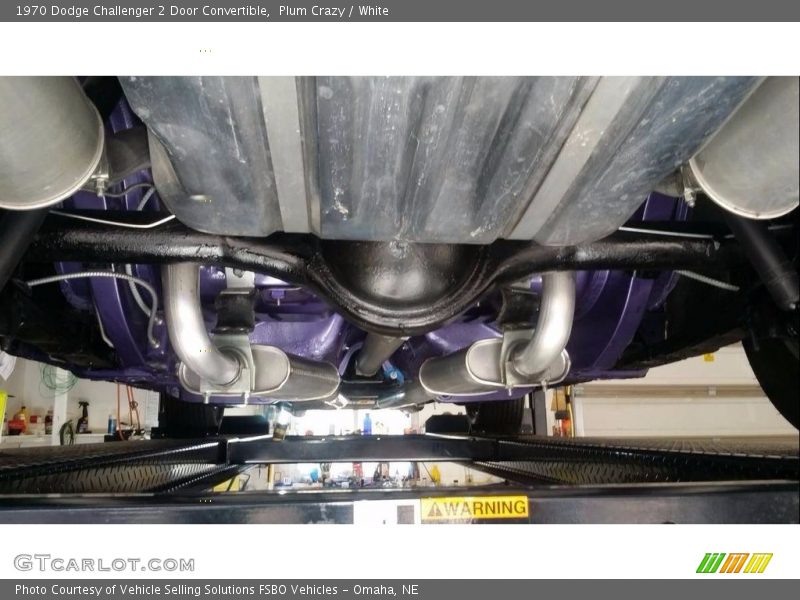 Undercarriage of 1970 Challenger 2 Door Convertible