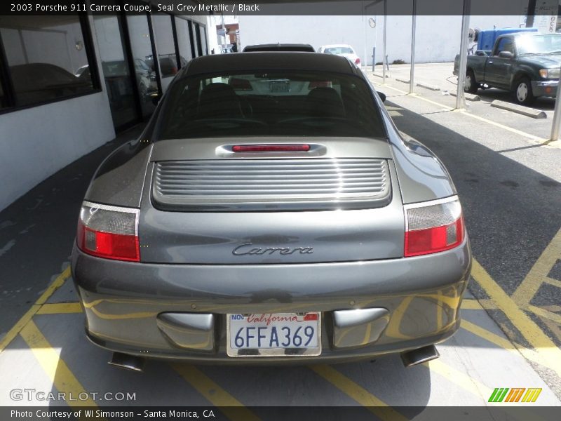 Seal Grey Metallic / Black 2003 Porsche 911 Carrera Coupe
