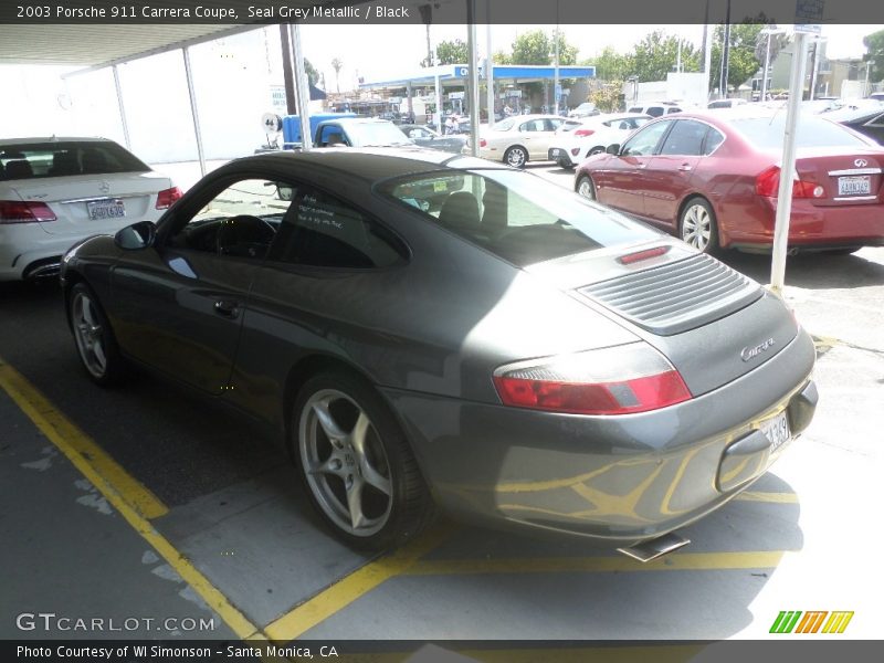 Seal Grey Metallic / Black 2003 Porsche 911 Carrera Coupe