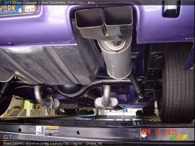 Undercarriage of 1970 Challenger 2 Door Convertible