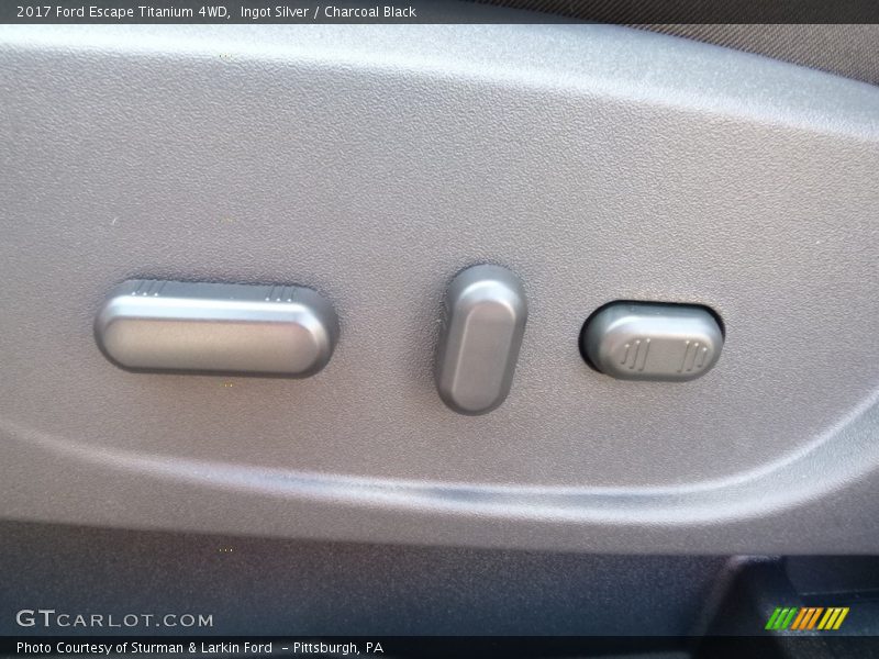 Ingot Silver / Charcoal Black 2017 Ford Escape Titanium 4WD