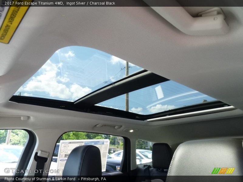 Ingot Silver / Charcoal Black 2017 Ford Escape Titanium 4WD