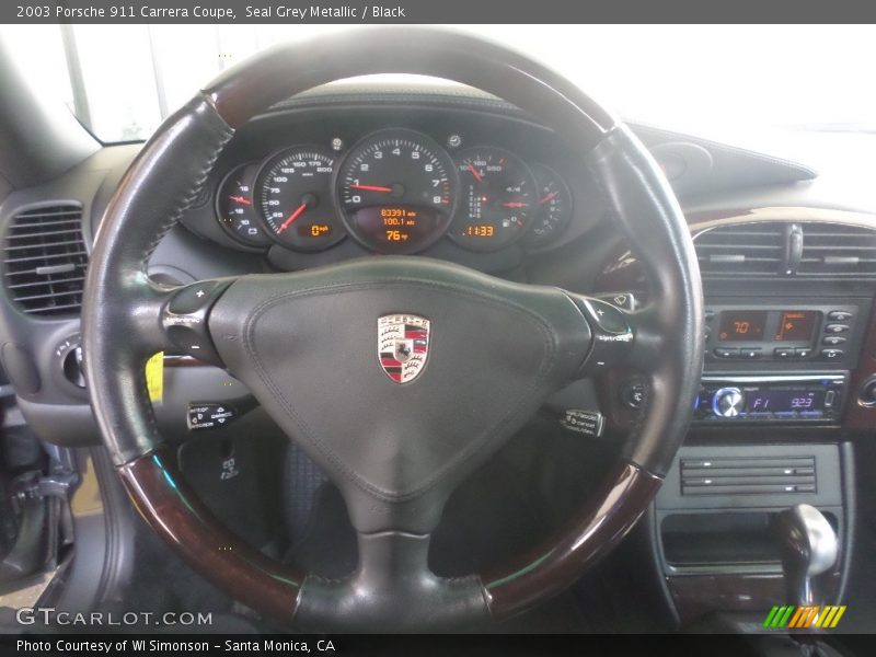 Seal Grey Metallic / Black 2003 Porsche 911 Carrera Coupe