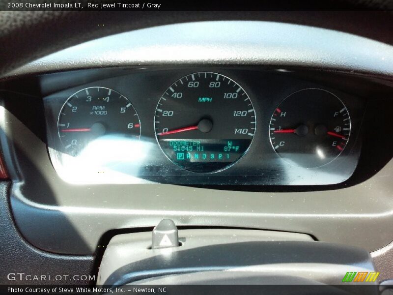 Red Jewel Tintcoat / Gray 2008 Chevrolet Impala LT