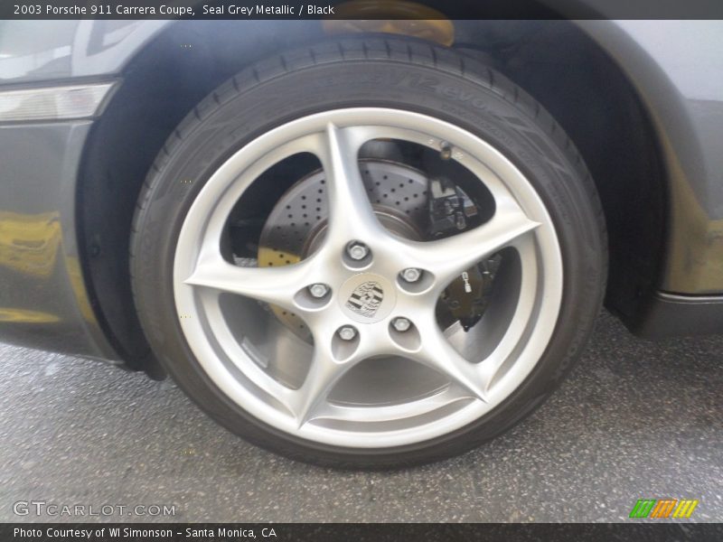 Seal Grey Metallic / Black 2003 Porsche 911 Carrera Coupe