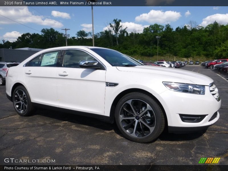 White Platinum / Charcoal Black 2016 Ford Taurus Limited AWD