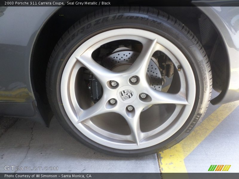 Seal Grey Metallic / Black 2003 Porsche 911 Carrera Coupe