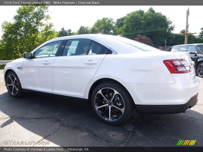 White Platinum / Charcoal Black 2016 Ford Taurus Limited AWD
