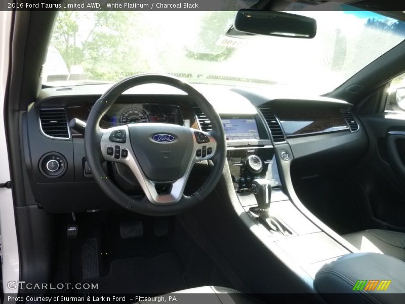 White Platinum / Charcoal Black 2016 Ford Taurus Limited AWD