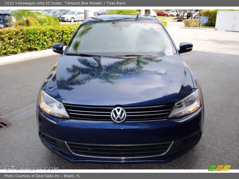 Tempest Blue Metallic / Titan Black 2013 Volkswagen Jetta SE Sedan