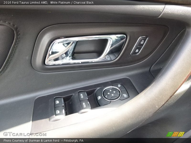 White Platinum / Charcoal Black 2016 Ford Taurus Limited AWD